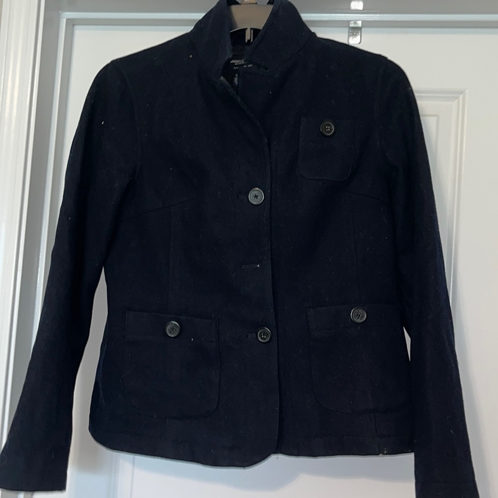 Navy Blue Pea Coat